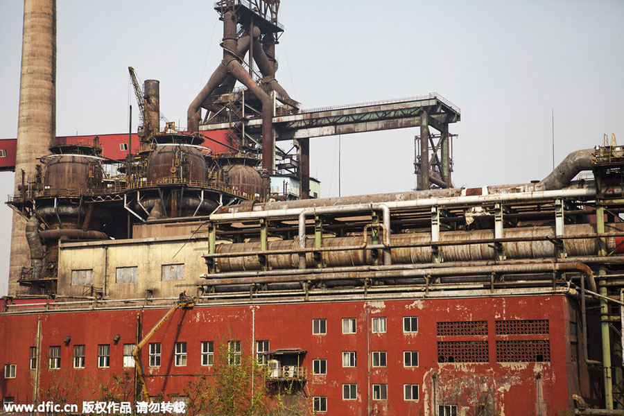 A glimpse of former Shougang industrial site