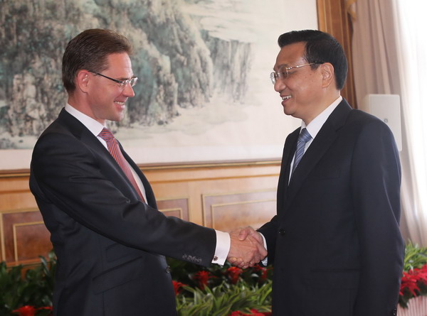 Premier Li meets European leaders