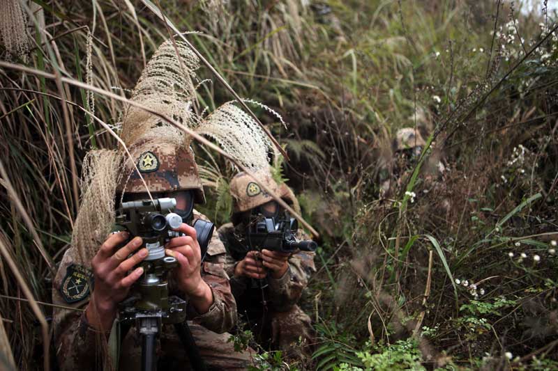 Soldier tactical training in SW China