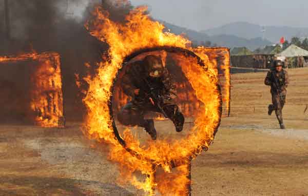 Tough army training turns boys into men