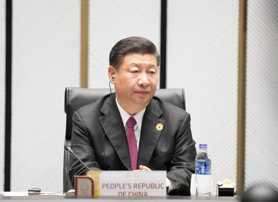 In pics: Xi's hectic schedule during APEC meetings in Vietnam