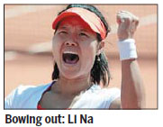 Game, set and match as Li Na calls it quits