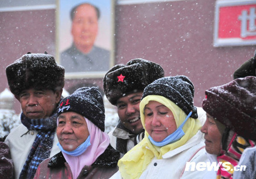 風雪天安門