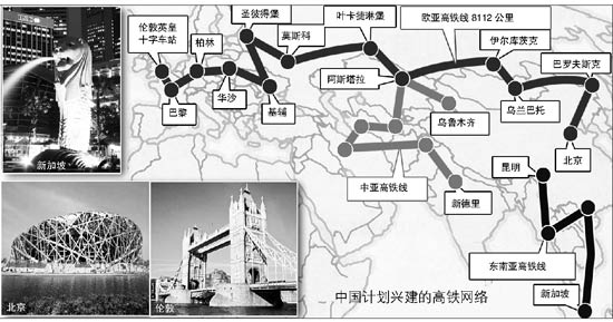 外媒稱中國將建高鐵絲綢之路 北京到倫敦僅兩天