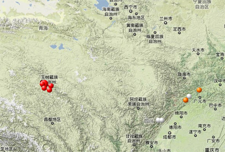 玉樹地震震中距縣城30公里 中國地震救援隊待命