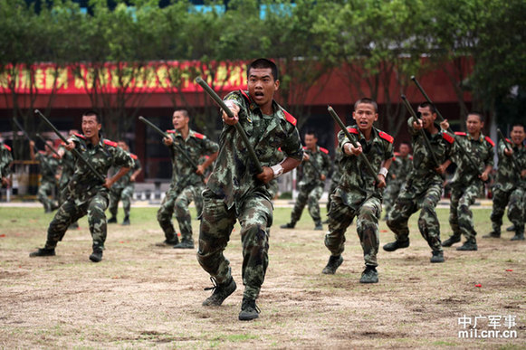 深圳邊防武警軍事表演引香港市民贊嘆