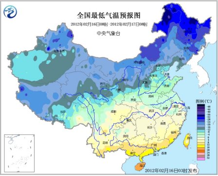 未來三天冷空氣影響中東部大部 長江以南有陰雨