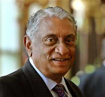 Kadirgamar is shown in Bangkok in this July 30, 2004 file photo.