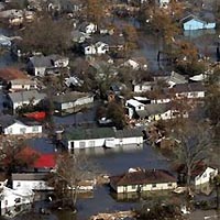 Damaged structures are shown in the aftermath of Hurricane Rita Monday, Sept. 26, 2005 in Cameron, La. An estimated 80 percent of the buildings in the town of Cameron, population 1,900, were leveled. 