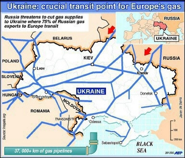 Graphic showing gas pipelines.