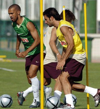 Euro 2004 training sessions