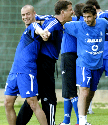 Euro 2004 training sessions