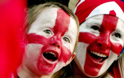 Fans at Euro 2004