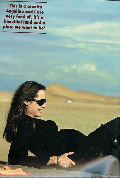 Brangelina pose in Namib Desert