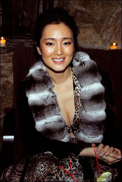 Chinese hot under the collar over Gong Li's fur