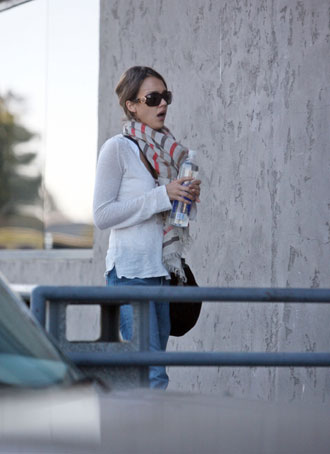 Jessica Alba at Farm studios