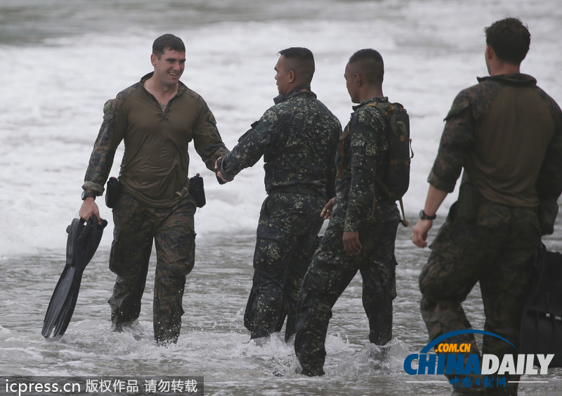 菲律賓與美國舉行聯合軍演 稱希望美軍擴大防區（組圖）