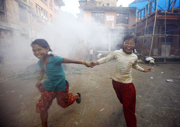 Ghantakarna festival in Bhaktapur