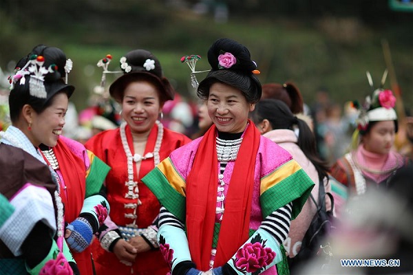 Villagers attend lusheng celebration in Danzhai county, SW China