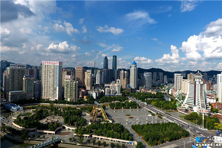 Drone's eye view of Guiyang