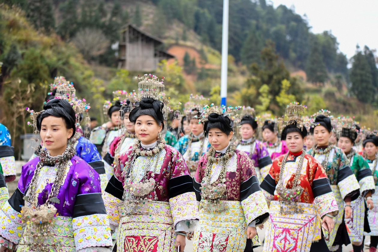 The Dong people celebrate New Year