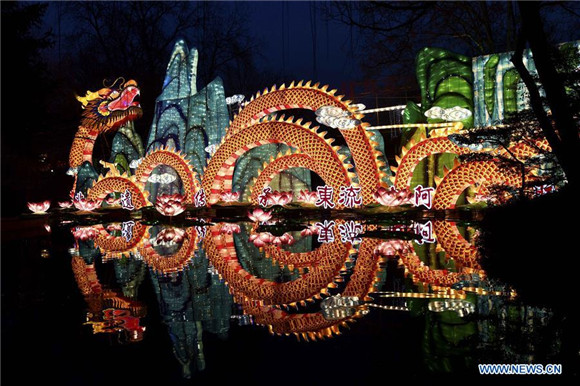 Lanterns and decorations seen in Shandong for Spring Festival