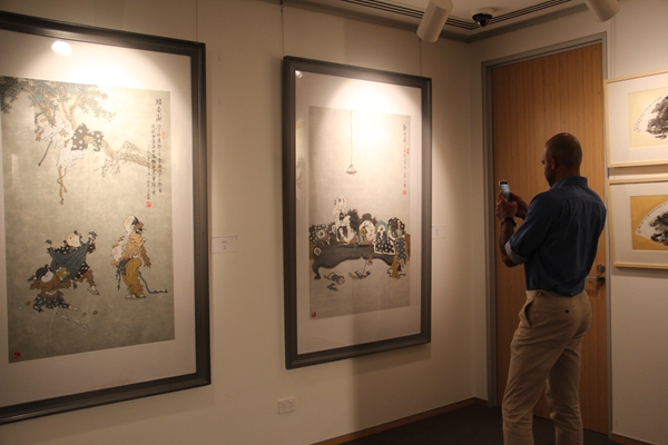 Exhibition showcases Chinese ink-wash paintings in Australia