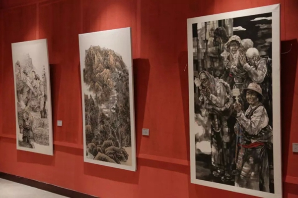 Paintings from Bohai Economic Rim displayed in Tai'an