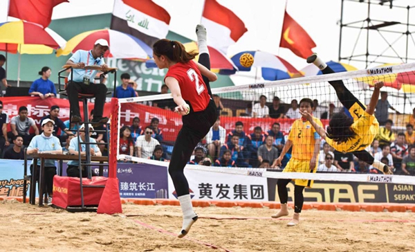 Sepak takraw competition wraps up in Qingdao