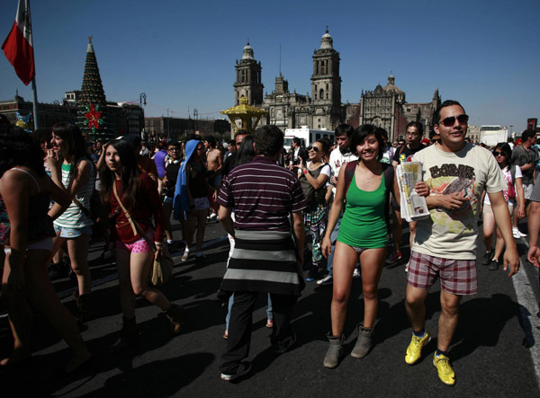 'No Pants Subway Ride' around the world