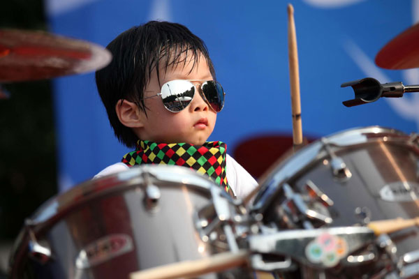 Music festival for mini rock 'n' rollers