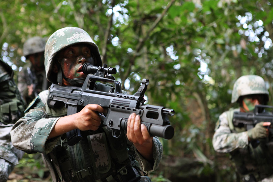 Training exercise of People's Liberation Army