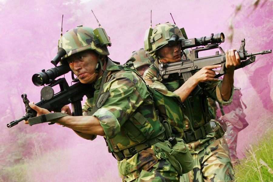 Training exercise of People's Liberation Army