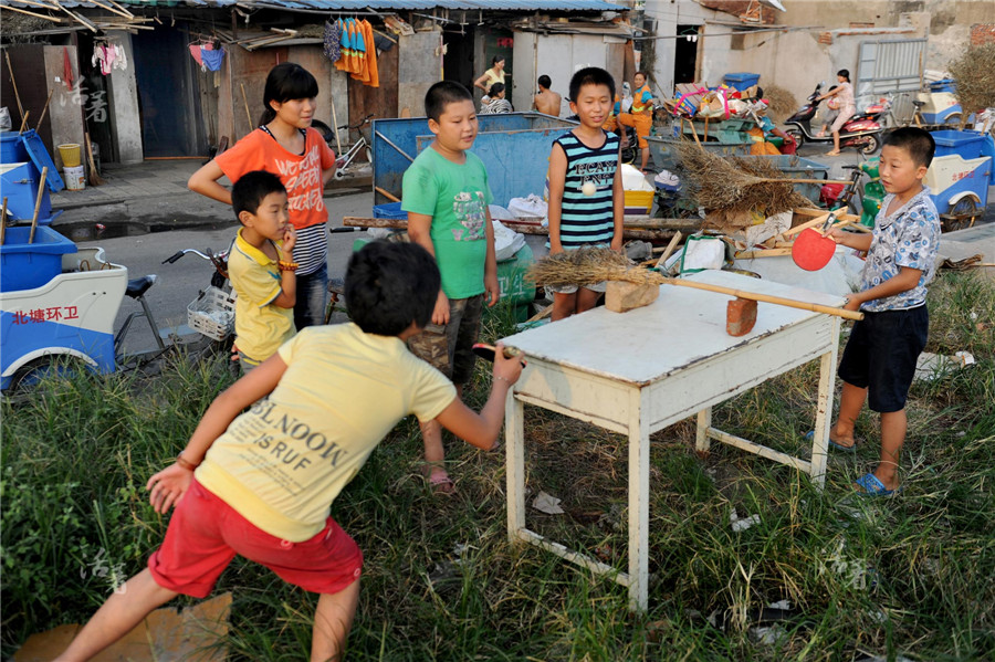 Children of migrant sanitation workers