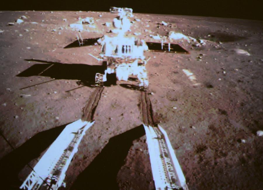 China's 'Jade Rabbit' separates from lander