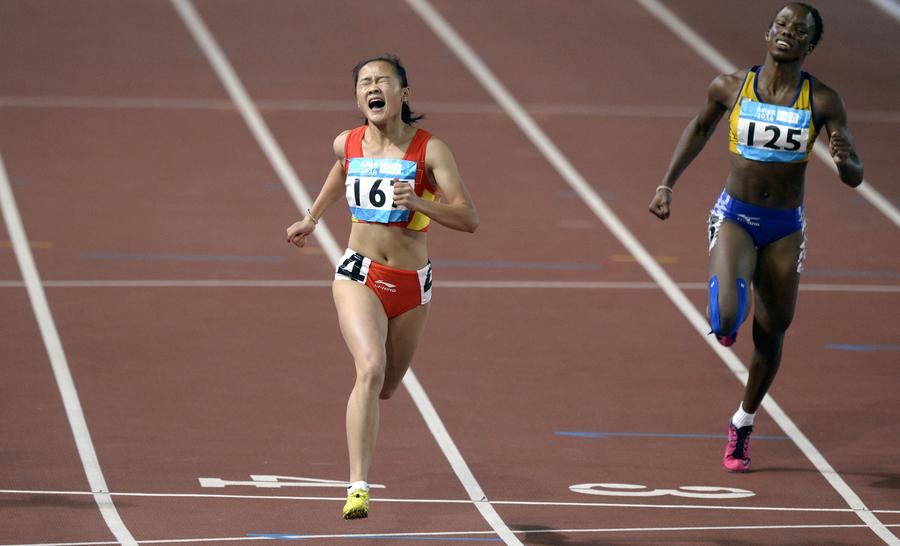 China's Liang wins gold medal in women's 100m at Youth Olympics