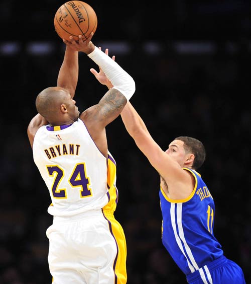 Warriors beat Lakers 136-115 despite Kobe's 44