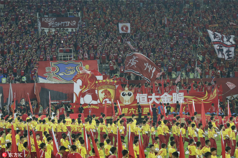 Guangzhou Evergrande claims 6th straight CSL title