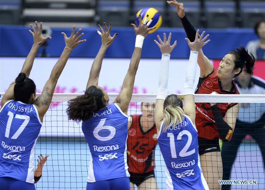 Vakifbank Istanbul beats Rexona-Sesc 3-1 at Women's Club World Championship