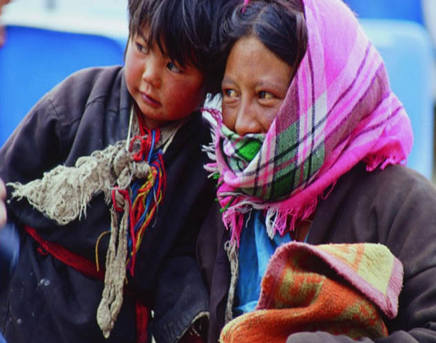 Pilgrimage mother and daughter