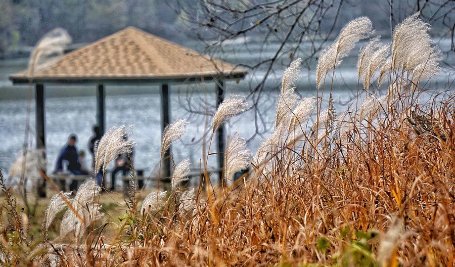 Autumn scenery of Yudu Mountain in Beijing