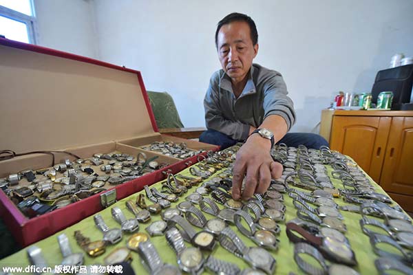 Chasing time: Man amasses large watch collection