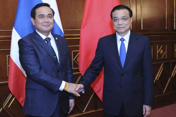 Li calls for Sino-Thai cooperation on agreements to improve relations