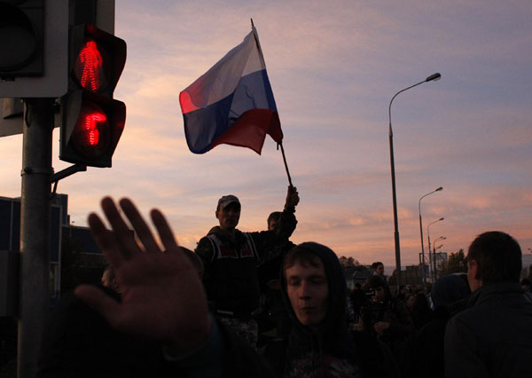 Rioting erupts in Moscow